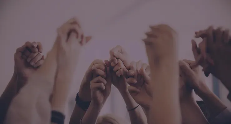 Hands joined in prayer